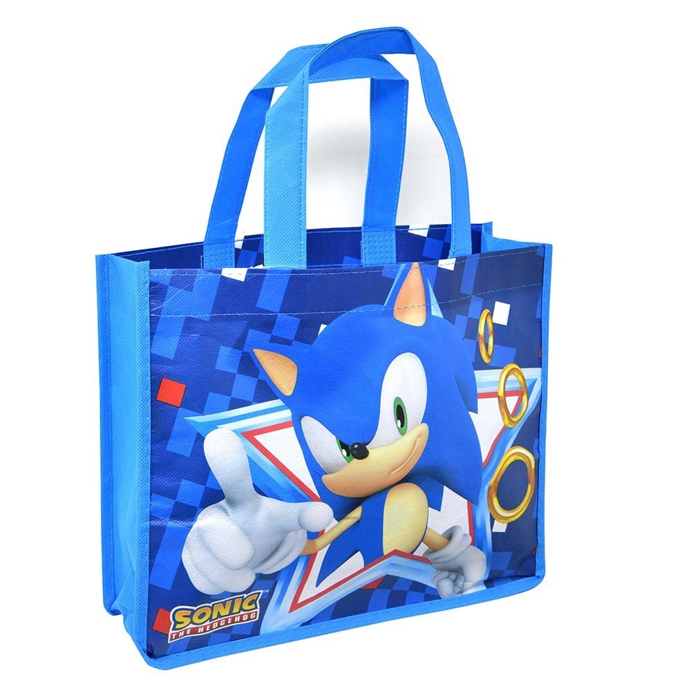 Wholesale No Amazon Sonic Medium Eco Friendly Non Woven Tote Bag with Hangtag