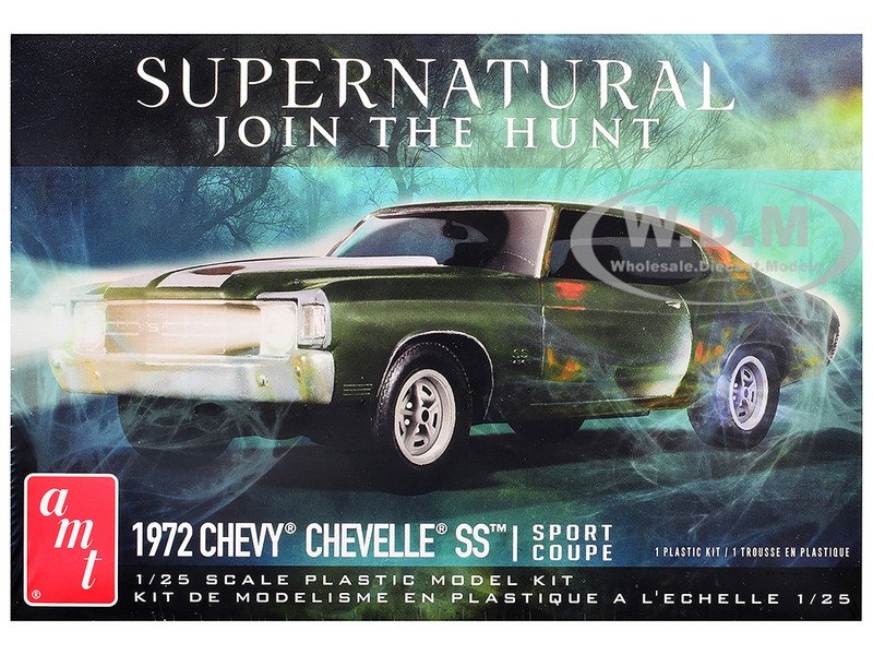 Skill 2 Model Kit 1972 Chevrolet Chevelle SS "Supernatural" (2005-2020) TV Series 1/25 Scale Model by AMT